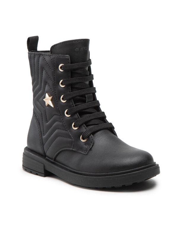 Geox Geox Ботуши J Eclair G. N J269QN 000BC C9999 S Черен