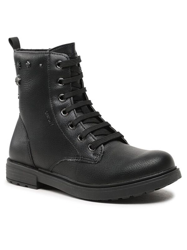 Geox Geox Ботуши Jr Eclair J169QQ 00054 C9999 D Черен