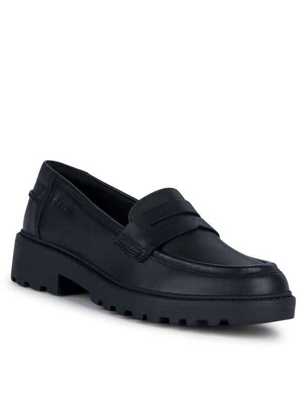 Geox Geox Мокасини Jr Casey J3620C 00043 C9999 S Черен