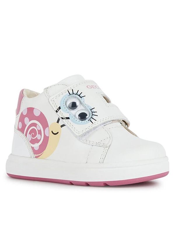 Geox Geox Обувки B Biglia Girl B354CB08554C1364 Бял