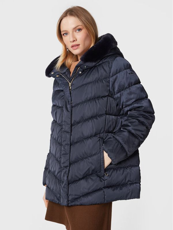 Geox Geox Пухено яке Chloo W2625M T2655 F4569 Тъмносин Regular Fit