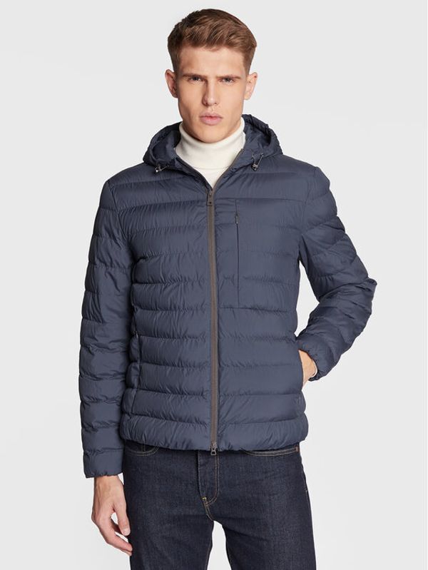 Geox Geox Пухено яке M2628A T2937 F4326 Тъмносин Regular Fit