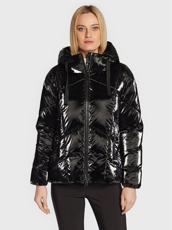 Geox Geox Пухено яке Teoclea W2628V T2959 F9000 Черен Regular Fit