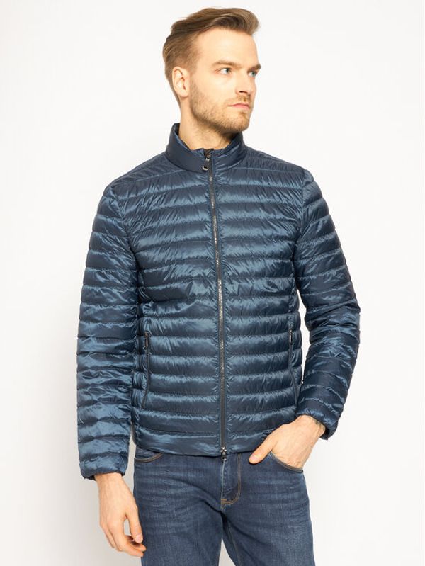 Geox Geox Пухено яке Warrens M0225D T2636 F4496 Тъмносин Regular Fit