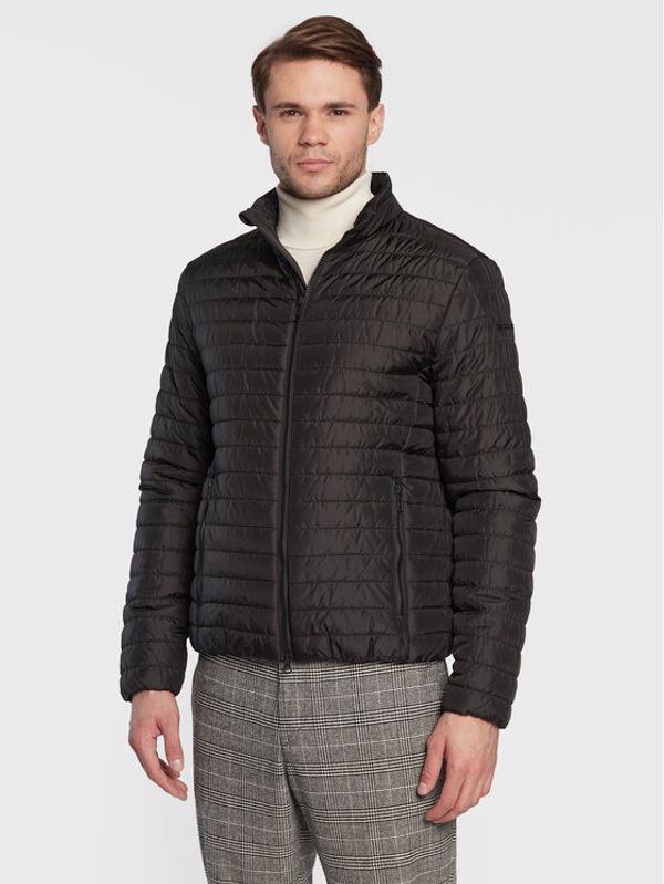 Geox Geox Пухено яке Wilmer M2622H T2920 F9000 Черен Regular Fit