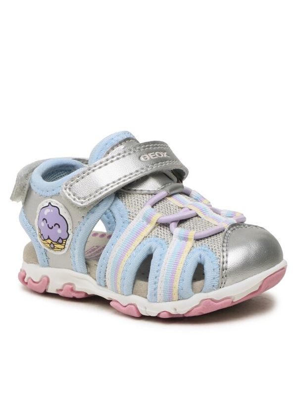 Geox Geox Сандали B Sandal Flaffee Gir B3557A0AJGNC1007 M Сребрист