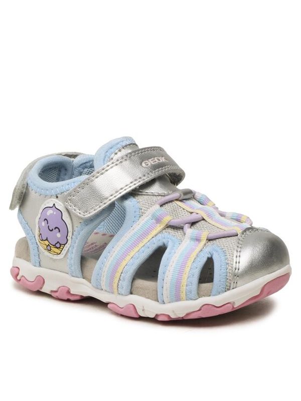 Geox Geox Сандали B Sandal Flaffee Gir B3557A0AJGNC1007 S Сребрист