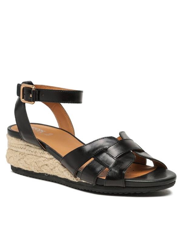 Geox Geox Сандали D Ischia Corda D35HHB00043C9999 Черен