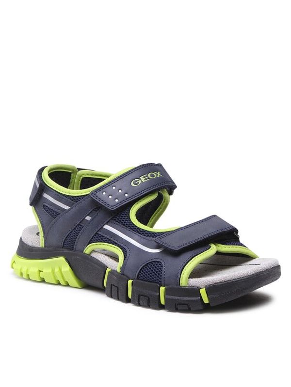 Geox Geox Сандали J Sandal Dynomix Boy J35GHC014MEC0749 D Тъмносин