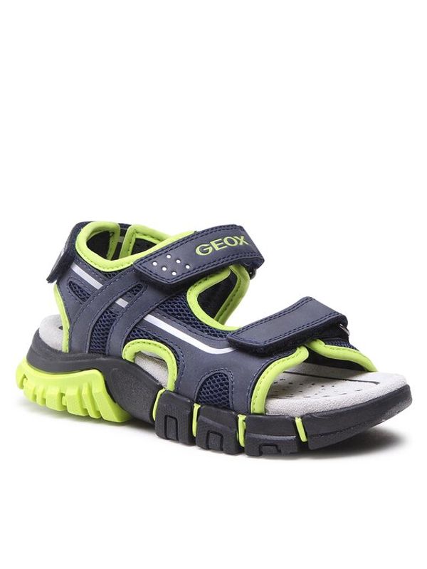 Geox Geox Сандали J Sandal Dynomix Boy J35GHC014MEC0749 S Тъмносин