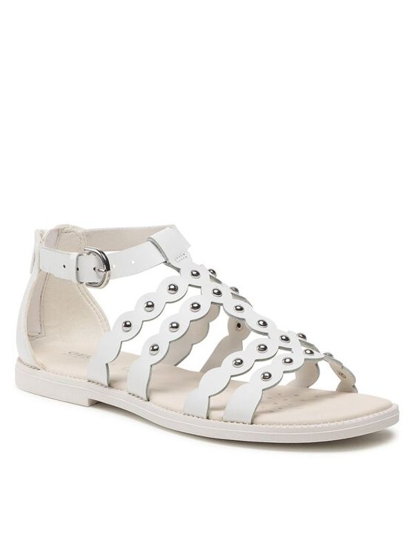 Geox Geox Сандали J Sandal Karly Girl J3535D043BCC1000 D Бял