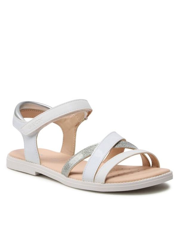 Geox Geox Сандали J Sandal Karly Girl J5235D00254C1000 D Бял