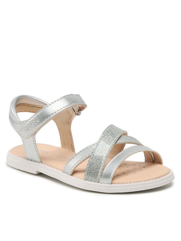 Geox Geox Сандали J Sandal Karly Girl J5235D0HINFC1007 M Бял