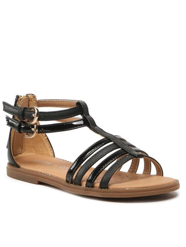 Geox Geox Сандали J Sandal Karly Girl J7235D05402C9999 S Черен