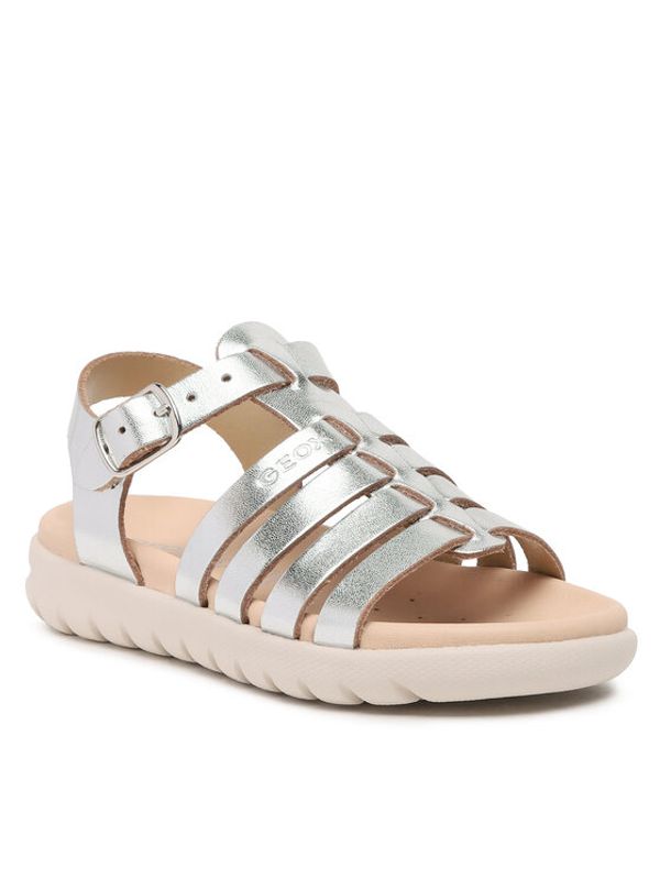 Geox Geox Сандали J Sandal Soleima Gir J35GSB000CFC1007 M Бял