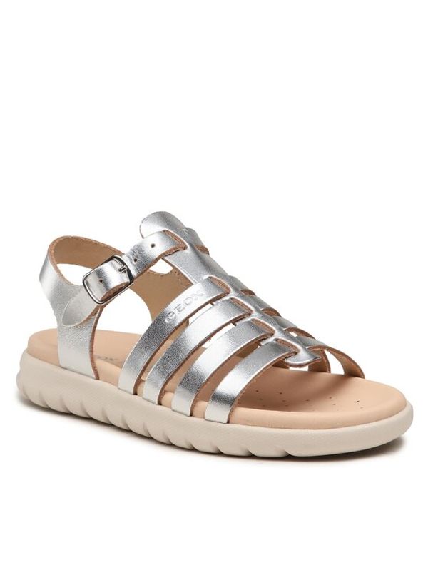 Geox Geox Сандали J Sandal Soleima Gir J35GSB000CFC1007 S Бял