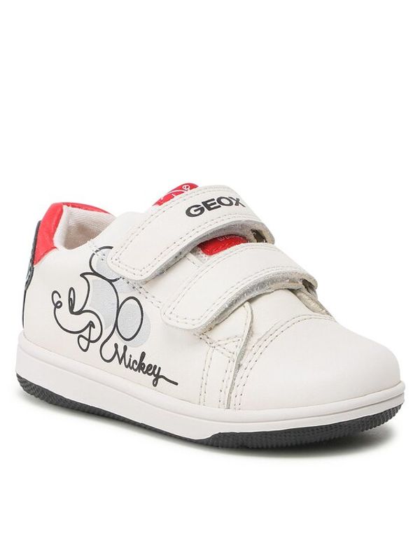 Geox Geox Сникърси B New Flick Boy B351LA08554C0404 M Бял