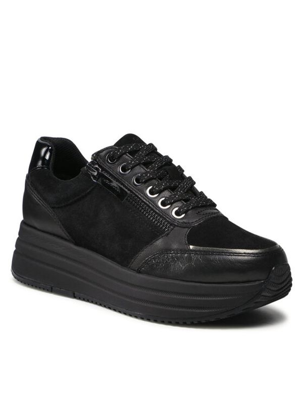 Geox Geox Сникърси D Kency A D16QHA 022CF C9999 Черен