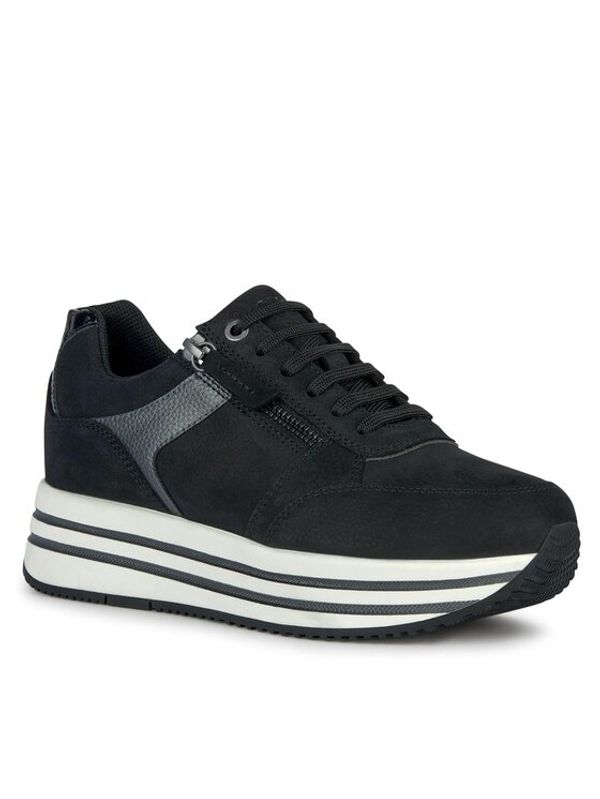 Geox Geox Сникърси D Kency D36QHA 0767B C9B1G Черен