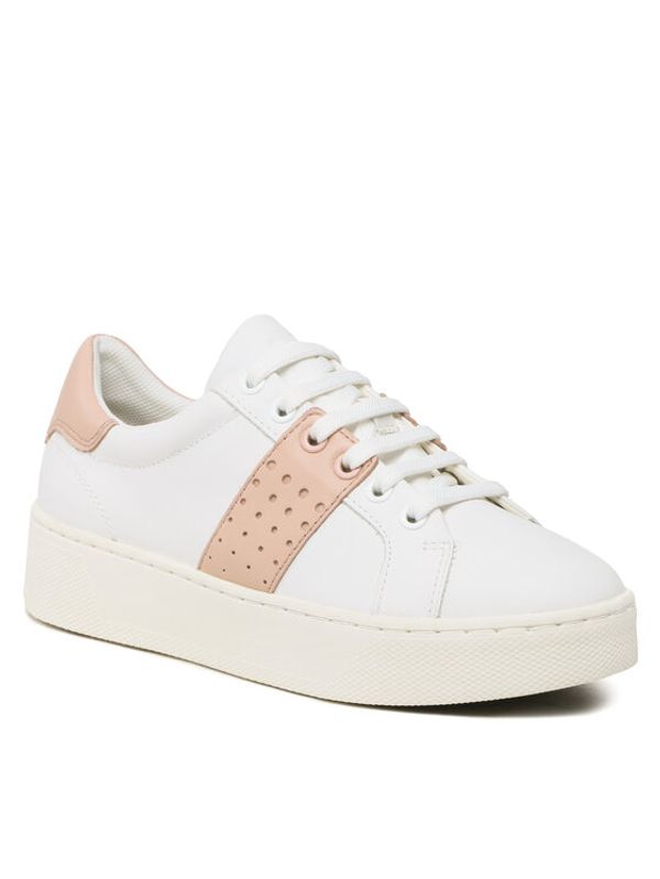 Geox Geox Сникърси D Skyely B D35QXB 00085 C1Z8Z Бял