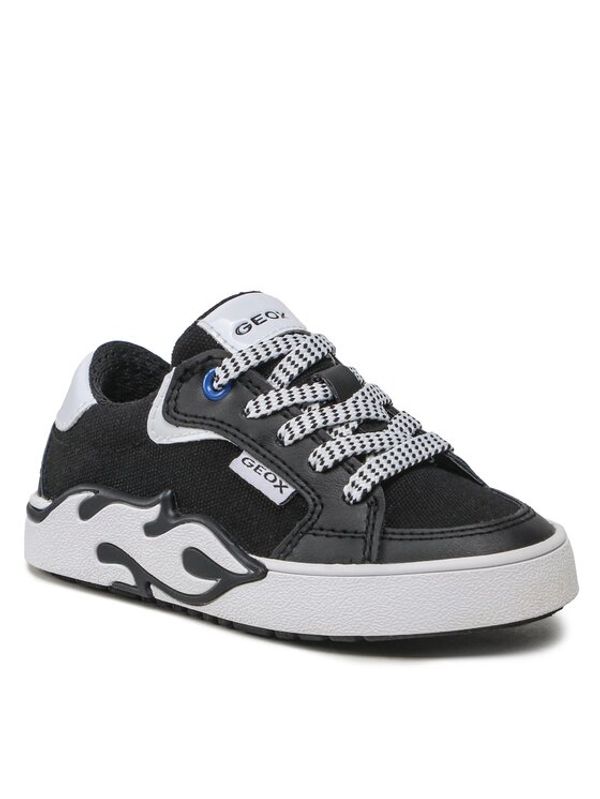 Geox Geox Сникърси J Alphabeet Boy J35HLA01054C0127 M Черен