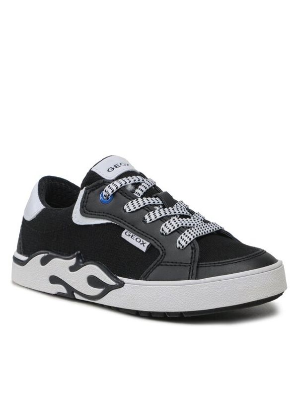 Geox Geox Сникърси J Alphabeet Boy J35HLA01054C0127 S Черен