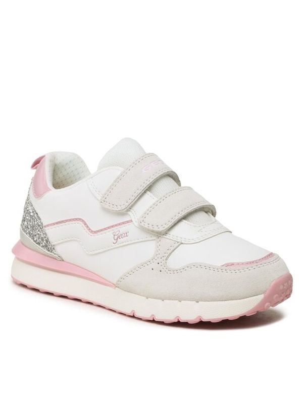 Geox Geox Сникърси J Fastics Girl D J35GZD 022FU C0680 D Бял