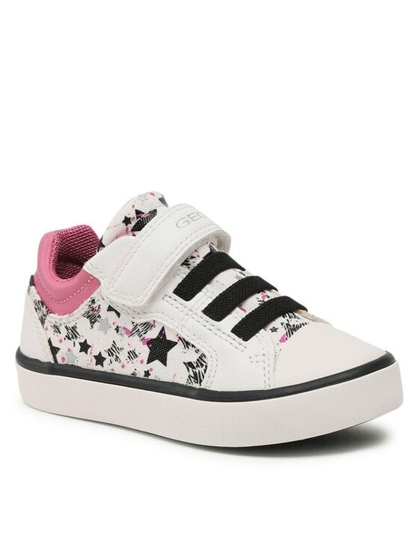 Geox Geox Сникърси J Gisli Girl J354NA0AW54C1364 M Бял