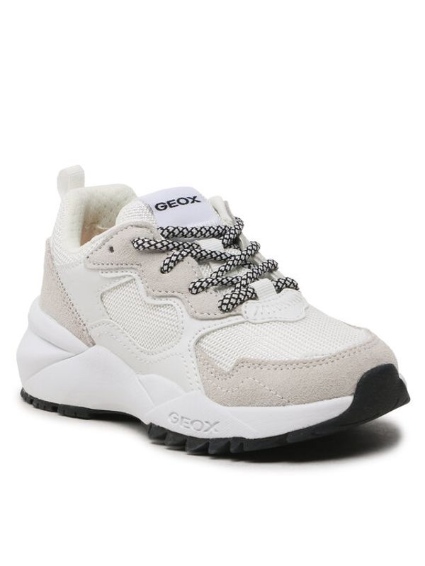Geox Geox Сникърси J Heevok Girl J35GTA01122C1000 Бял