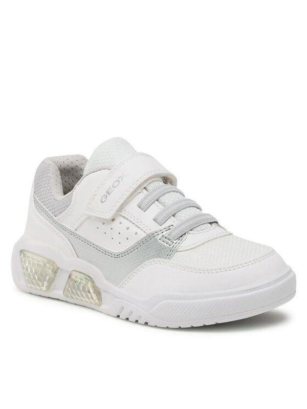 Geox Geox Сникърси J Illuminus Boy J35GVB0BU11C1000 D Бял