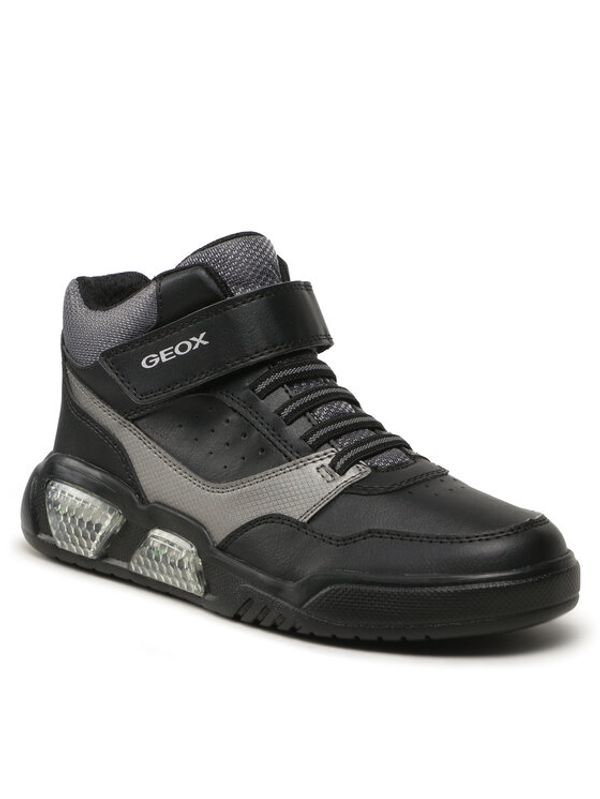 Geox Geox Сникърси J Illuminus Boy J36GVB 05411 C0005 DD Черен