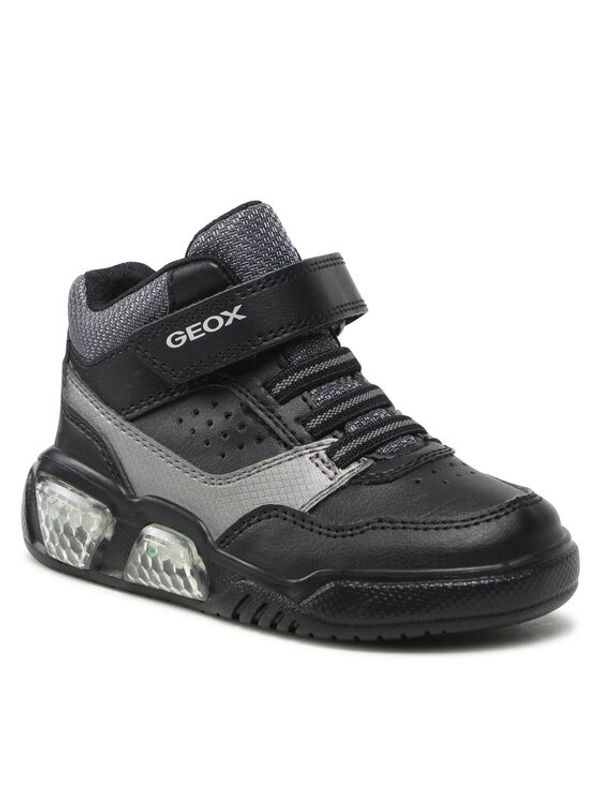 Geox Geox Сникърси J Illuminus Boy J36GVB 05411 C0005 M Черен