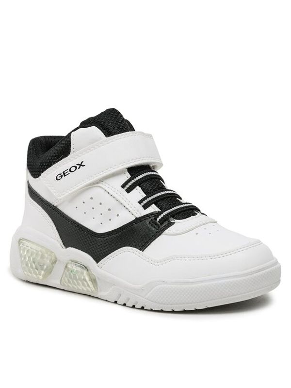 Geox Geox Сникърси J Illuminus Boy J36GVB 05411 C0404 D Бял