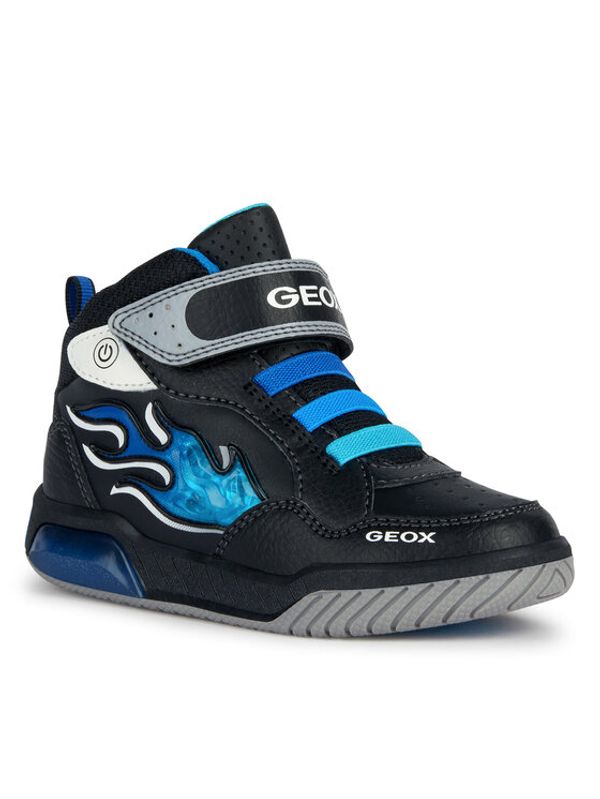 Geox Geox Сникърси J Inek Boy J369CE 0BU11 C0035 M Черен