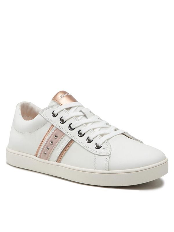 Geox Geox Сникърси J Kathe G. F J16EUF 00085 C1Z8W S Бял