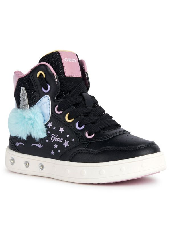 Geox Geox Сникърси J Skylin Girl J368WC 054AS C9240 D Черен