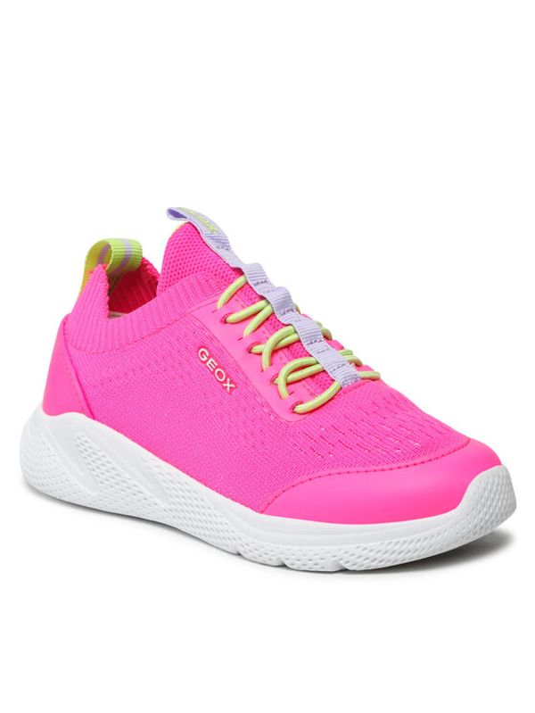 Geox Geox Сникърси J Sprintye G. B J25FWB 0006K C8033 S Розов