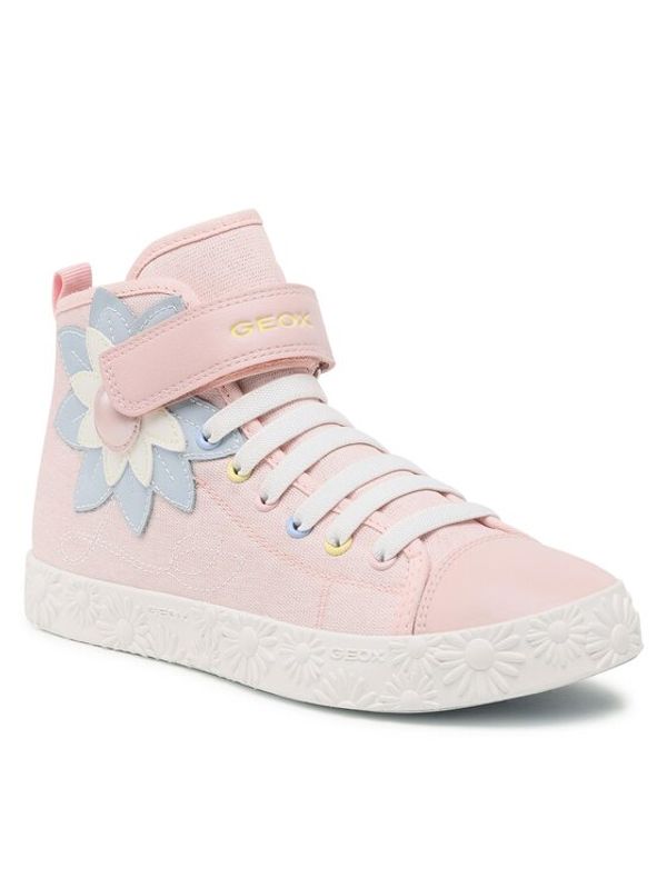 Geox Geox Сникърси Jr Ciak Girl J3504B00954C8W0B D Бежов