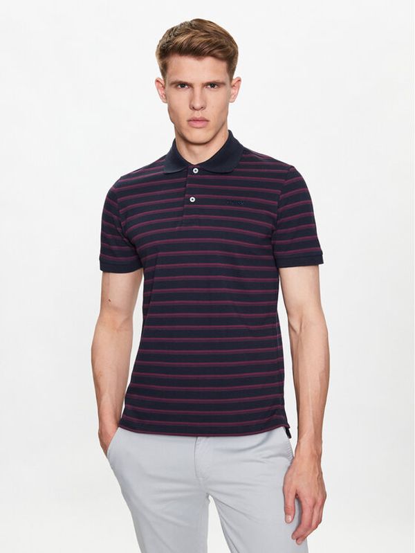 Geox Geox Тениска с яка и копчета M3510E-T2995 F4591 Тъмносин Regular Fit