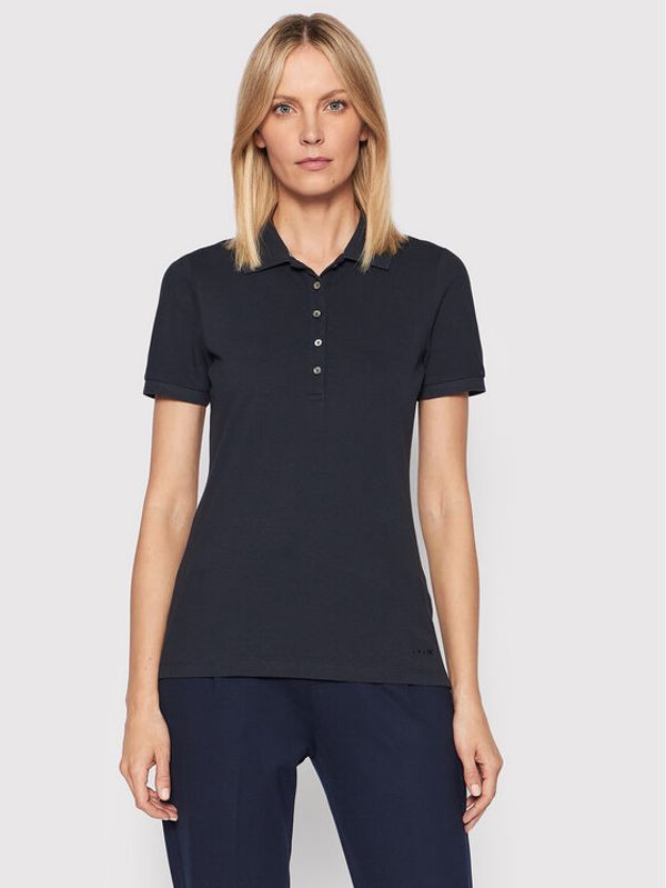 Geox Geox Тениска с яка и копчета Sustainable W2510B T2649 F4386 Тъмносин Regular Fit