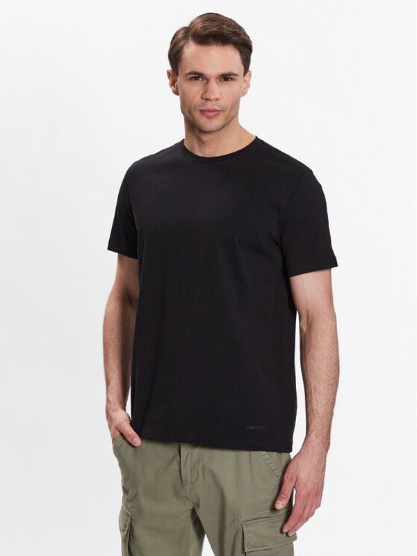 Geox Geox Тишърт M3510G-T2870 F9000 Черен Regular Fit