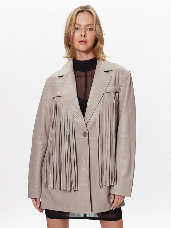 Gestuz Gestuz Блейзър Avivagz 10906967 Сив Regular Fit