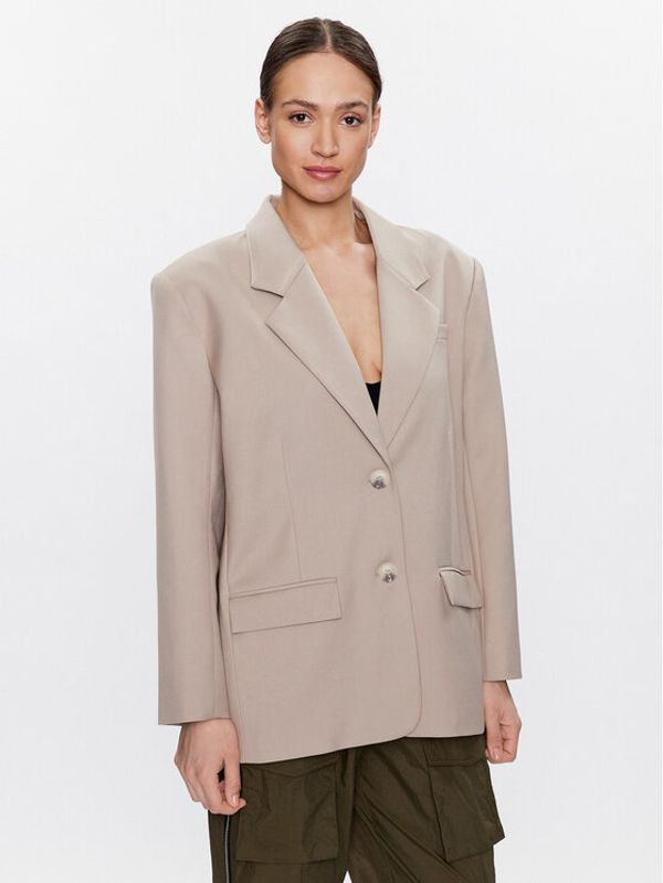 Gestuz Gestuz Блейзър Paulagz 10907014 Бежов Oversize