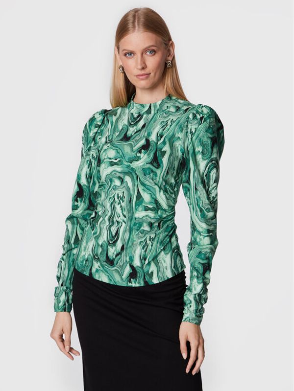 Gestuz Gestuz Блуза Ravagz 10906455 Зелен Slim Fit