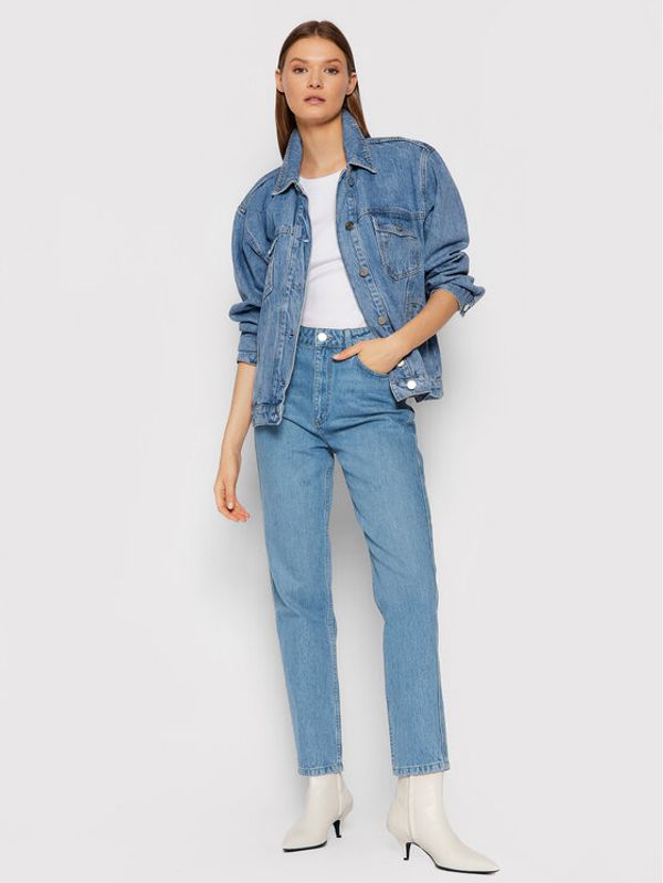 Gestuz Gestuz Дънки Denagz 10905382 Син Mom Fit