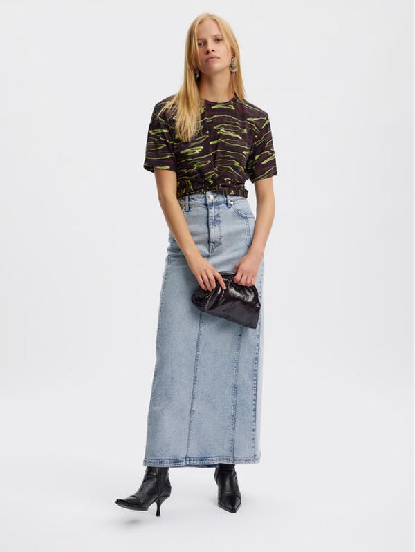 Gestuz Gestuz Дънкова пола 10908218 Син Regular Fit