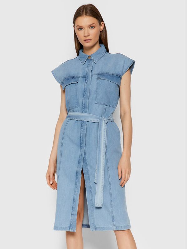 Gestuz Gestuz Дънкова рокля Albagz 10905354 Син Loose Fit