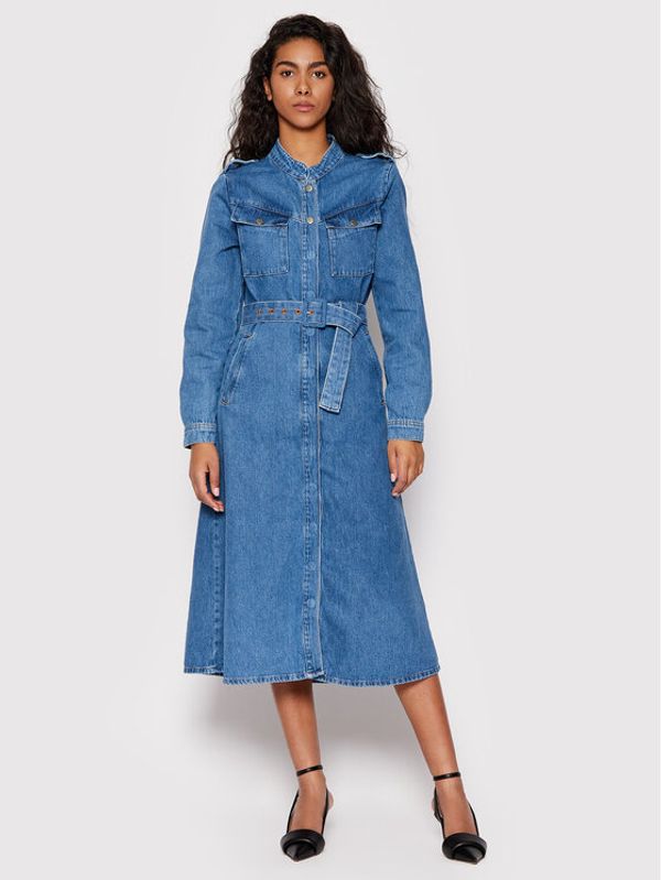 Gestuz Gestuz Дънкова рокля Umatillagz 10906058 Син Regular Fit