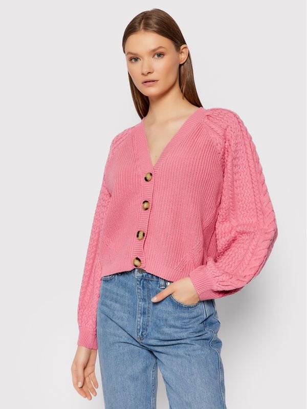 Gestuz Gestuz Кардиган Violagz 10905429 Розов Loose Fit