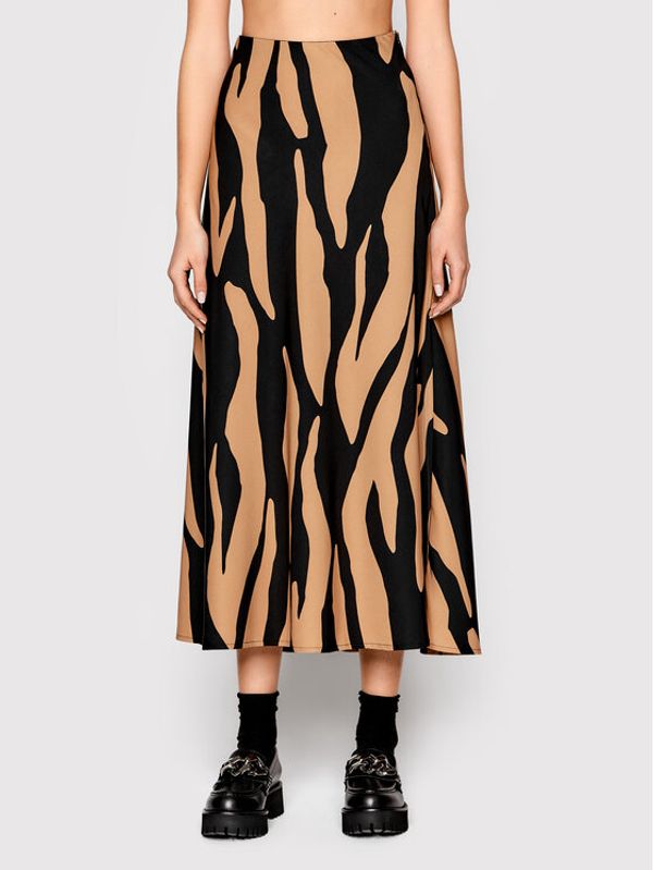 Gestuz Gestuz Миди пола Bothildegz 10905830 Кафяв Regular Fit